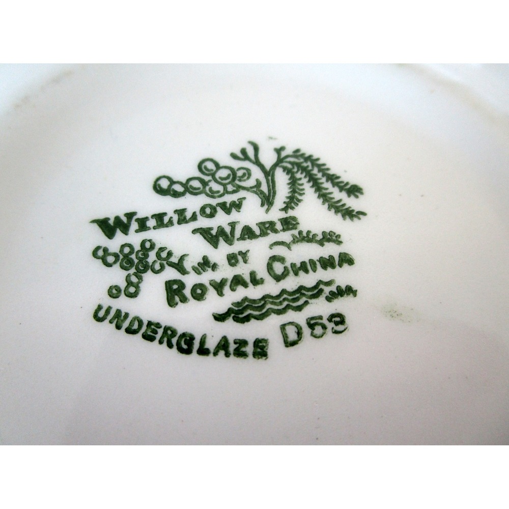 Blue Willow Bread Dessert Plate Royal China Willow Ware England 6.5" Lot of 4 - Picture 4 of 5